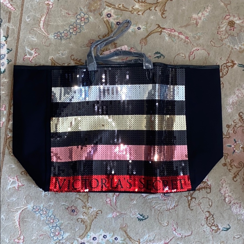 Victoria’s Secret Multicolor Sequined Beach Tote